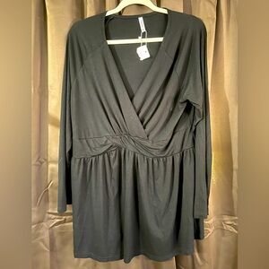 Ladies Tianzhu Top, Size 2XL, Solid Black, , NWT sorry my puppy tore the tag